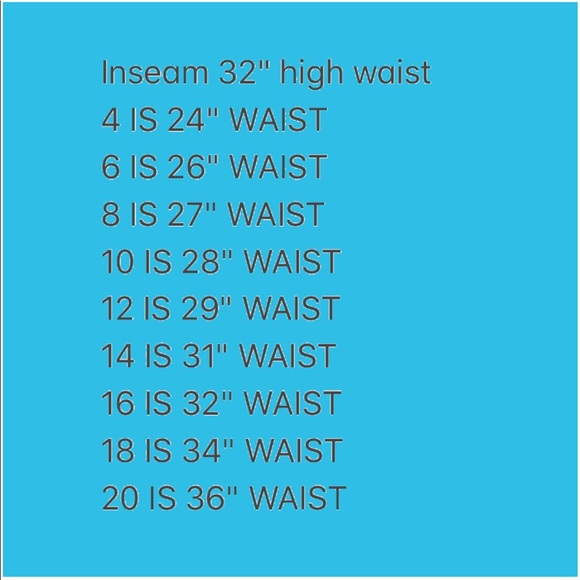 Party Pants Jeans ❗️Go By size Chart ❗️ - Picture 8 of 8